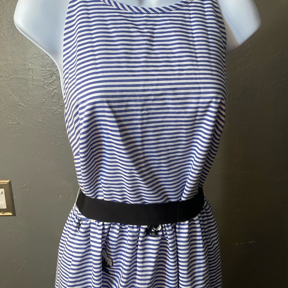 ELIZA J Women's Halter Fit and Flare Dress With Embroidered Flowers - Picture 4 of 16